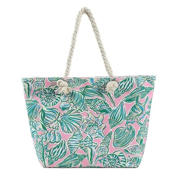 Stylene Handbags - Stylene Sea Shell Print‎ Tote Bag